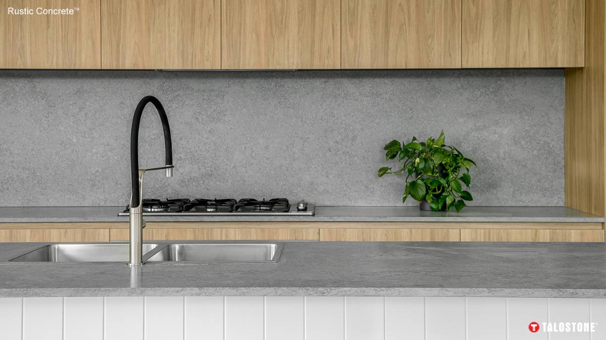 Rustic Concrete™ kitchen benchtop by Vicello Kitchens