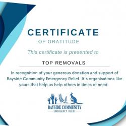 View Photo: Top Removals gives back to the community