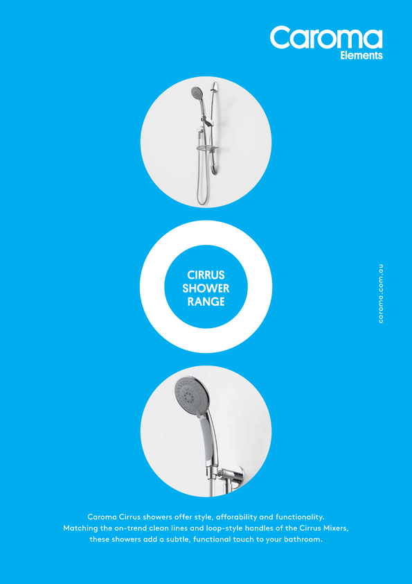 View Brochure: Caroma Cirrus Shower Range