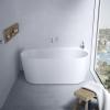 Caroma Aura 1400, 1600 or 1800 Back To Wall Freestanding Bath