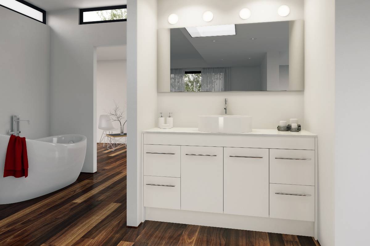View Photo: Timberline Wall to Wall 1400mm - 1900mm Floor Standing Vanity