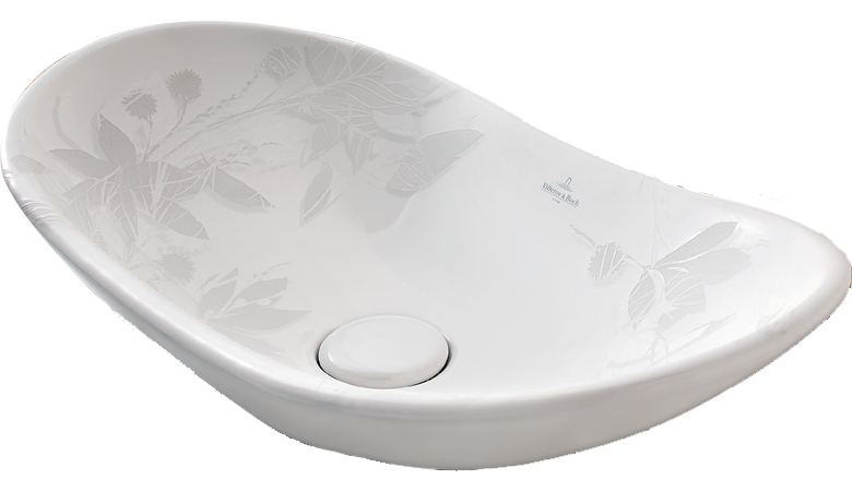 Villeroy and Boch My Nature Surface Mounted Basin with Pattern